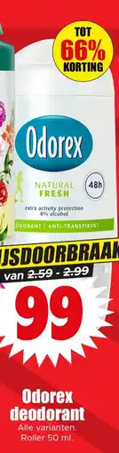 Dirk Odorex deodorant aanbieding