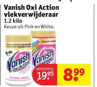 Kruidvat Vanish oxi action vlekverwijderaar aanbieding