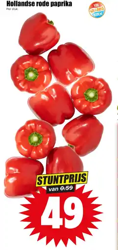 Dirk Hollandse rode paprika aanbieding