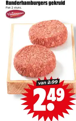 Dirk Runderhamburgers gekruid aanbieding