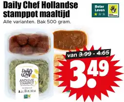 Dirk Daily Chef Hollandse stamppot maaltijd aanbieding