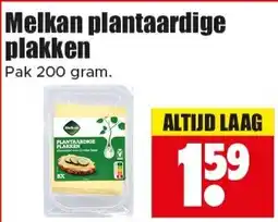 Dirk Melkan plantaardige plakken aanbieding