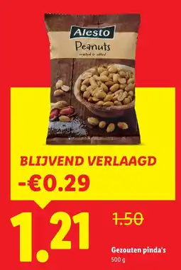 Lidl Gezouten pinda's aanbieding