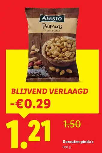 Lidl Gezouten pinda's aanbieding