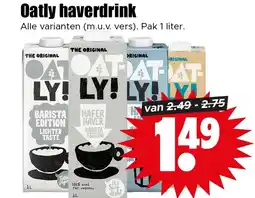 Dirk Oatly haverdrink aanbieding