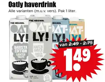 Dirk Oatly haverdrink aanbieding