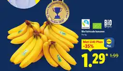 Lidl Bio Fairtrade bananen aanbieding