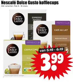 Dirk Nescafé Dolce Gusto koffiecups aanbieding