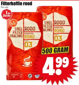 Dirk Filterkoffie rood aanbieding