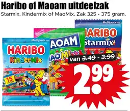 Dirk Haribo of Maoam uitdeelzak aanbieding