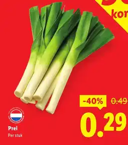 Lidl Prei aanbieding