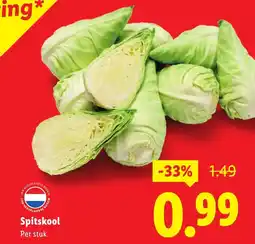 Lidl Spitskool aanbieding