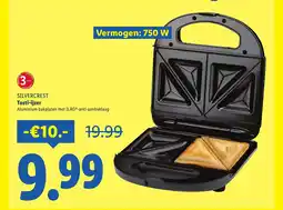 Lidl Silvercrest Tosti ijzer aanbieding