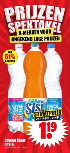 Dirk Crystal Clear of Sisi aanbieding