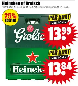 Dirk Heineken of Grolsch aanbieding