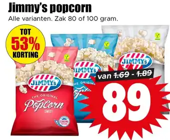 Dirk Jimmy's popcorn aanbieding