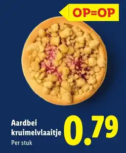 Lidl Aardbei kruimelvlaaitje aanbieding