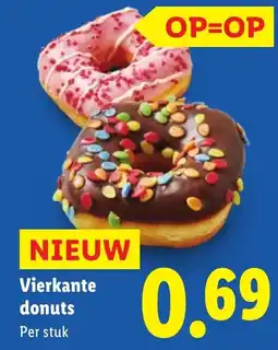 Lidl Vierkante donuts aanbieding