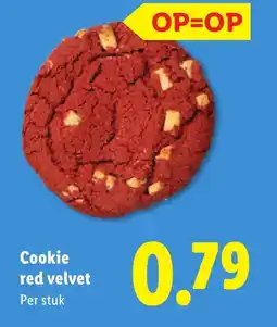 Lidl Cookie red velvet aanbieding