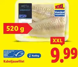 Lidl Kabeljauwfilet XXL aanbieding