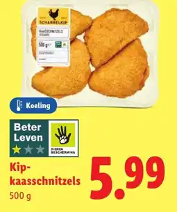 Lidl Kip kaasschnitzels aanbieding