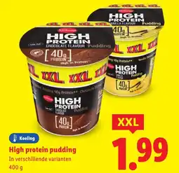 Lidl High protein pudding XXL aanbieding