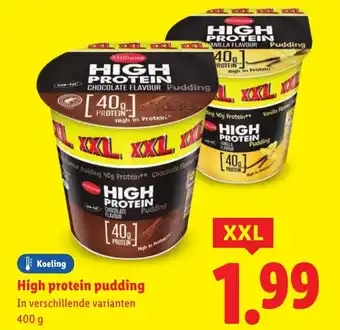 Lidl High protein pudding XXL aanbieding