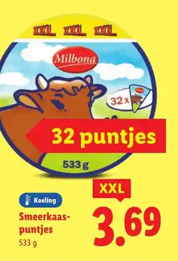 Lidl Smeerkaas puntjes aanbieding