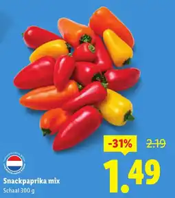 Lidl Snackpaprika mix aanbieding
