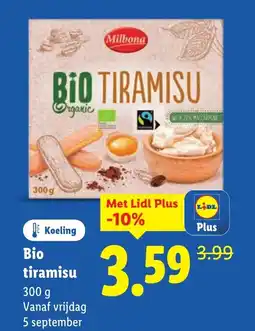 Lidl Bio tiramisu aanbieding