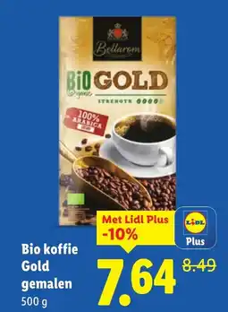Lidl Bio koffie Gold gemalen aanbieding