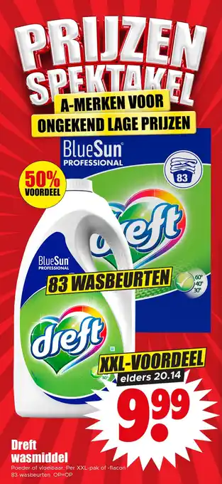 Dirk Dreft wasmiddel aanbieding