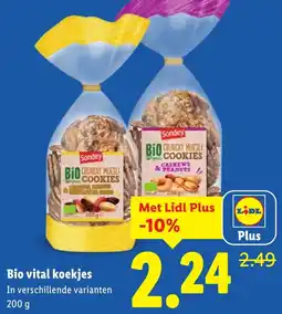 Lidl Bio vital koekjes aanbieding