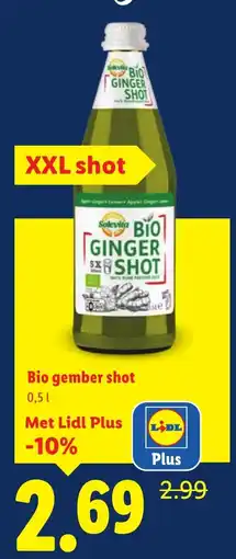 Lidl Bio gember shot aanbieding