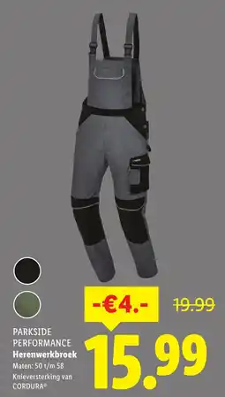 Lidl PARKSIDE PERFORMANCE Herenwerkbroek aanbieding