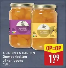 ALDI ASIA GREEN GARDEN Gemberbollen of snippers aanbieding