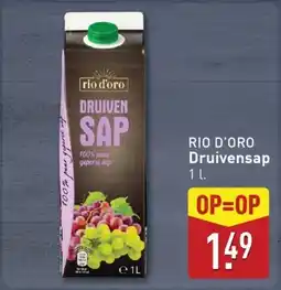 ALDI RIO D'ORO Druivensap aanbieding