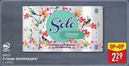 ALDI SOLO 2 laags keukenpapier aanbieding