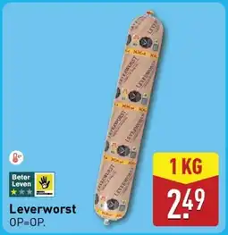 ALDI Leverworst aanbieding