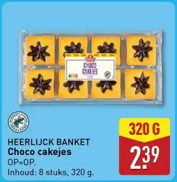 ALDI Heerlijck banket Choco cakejes aanbieding