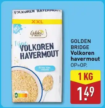 ALDI GOLDEN BRIDGE Volkoren havermout aanbieding