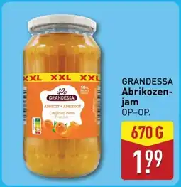 ALDI GRANDESSA Abrikozen jam aanbieding