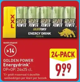 ALDI Golden power Energydrink aanbieding
