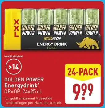 ALDI Golden power Energydrink aanbieding