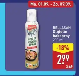 ALDI BELLASAN Olijfolie bakspray aanbieding