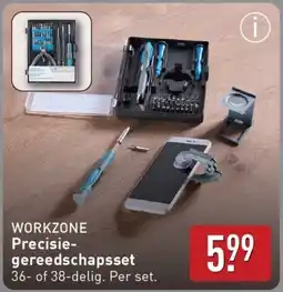 ALDI Workzone Precisie gereedschapsset aanbieding