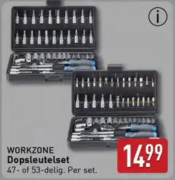 ALDI Workzone Dopsleutelset aanbieding