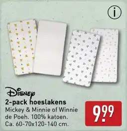 ALDI Disney 2 pack hoeslakens aanbieding