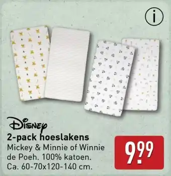 ALDI Disney 2 pack hoeslakens aanbieding