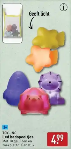 ALDI TOYLINO Led badspeeltjes aanbieding
